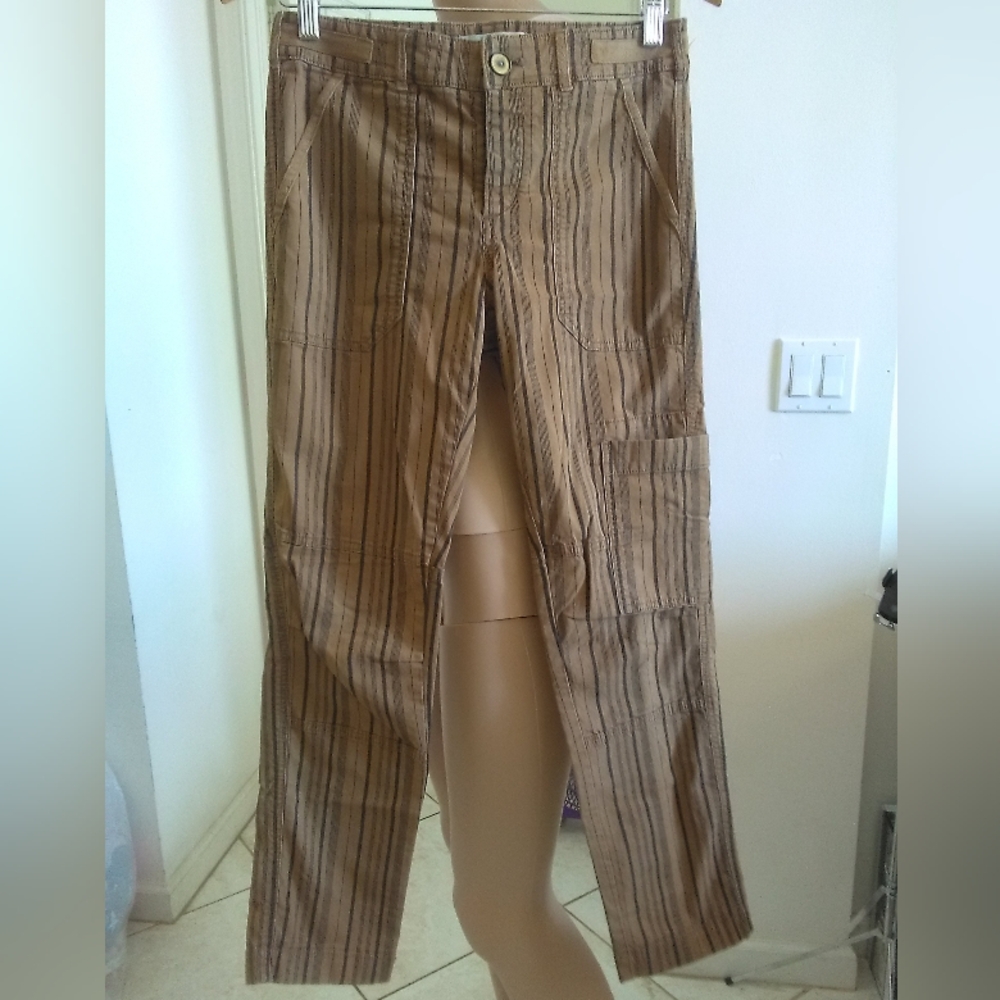 NWOT ANTHROPOLOGIE HEI---HEI (THE WANDERER) Cargo Pants with Stripes SZ. 26